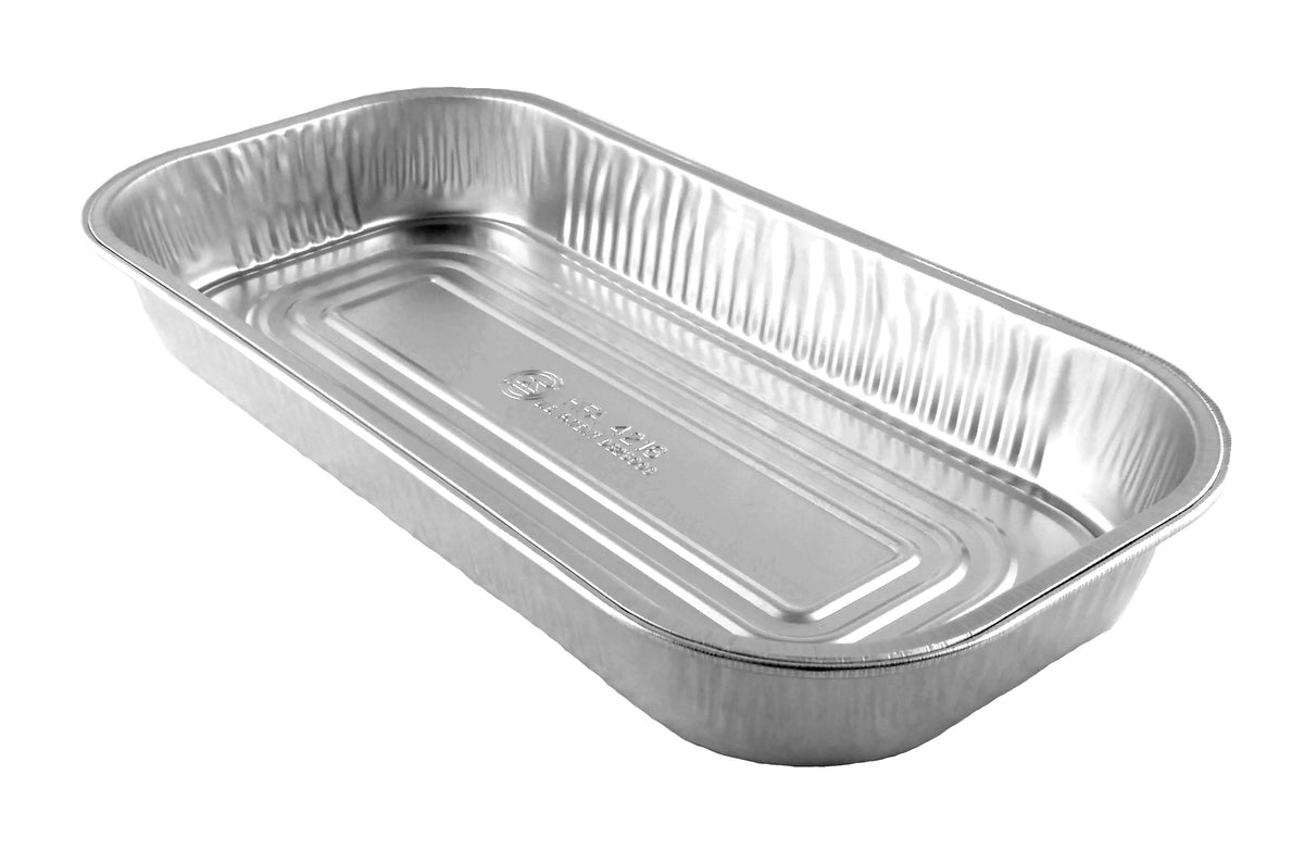 ChoiceHD Smoothwall Silver Medium Foil Entree / Take-Out Pan