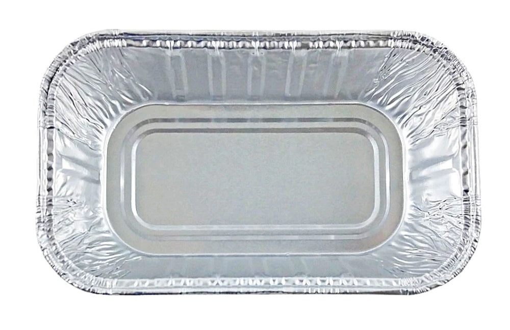 1 lb. Red Holiday Christmas Snowflake Aluminum Foil Small Mini Loaf / Bread  Baking Pans with Clear Dome Lids (Pack of 12 Sets)