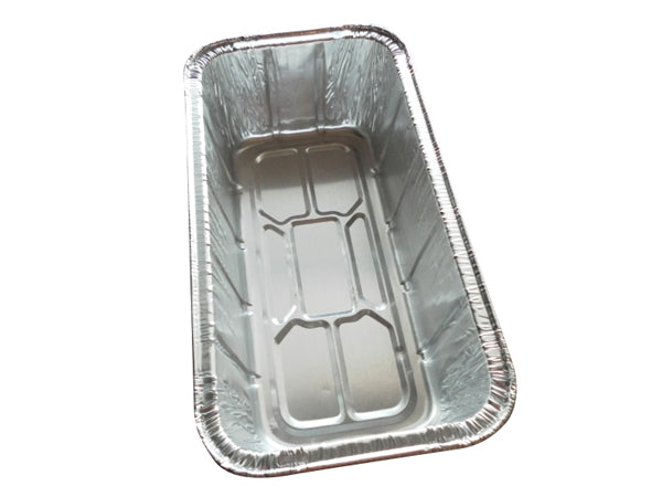 10 Aluminum Foil Loaf Pan Lids Disposable Oblong Baking Bread Tins Container 2lb, Silver