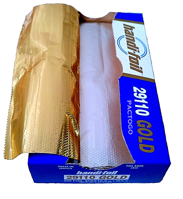 Pop-Up Interfolded Aluminum Foil Sheets for Wrapping Food Silver