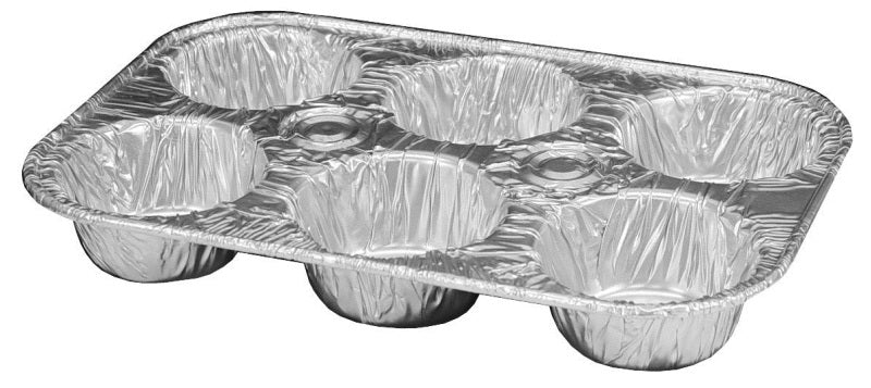 Disposable Aluminum Foil Muffin Pan , Aluminum Foil Grill Pans For