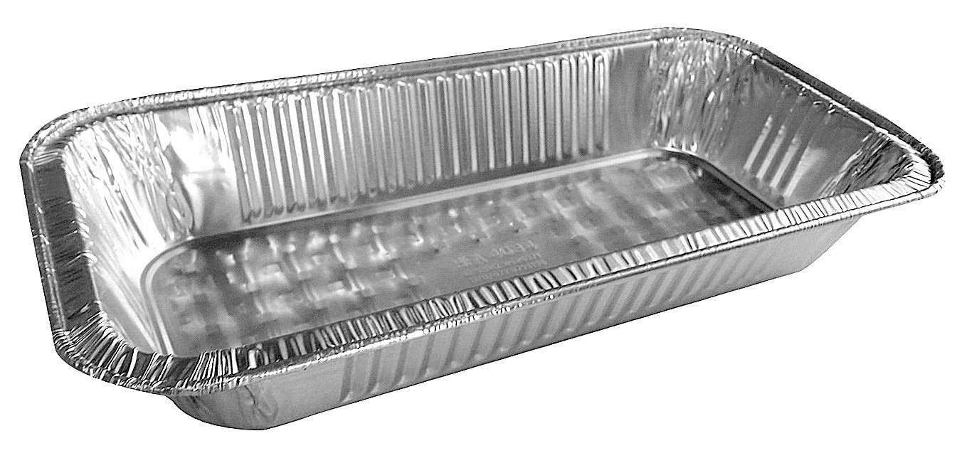 Handi-Foil Third 1/3 Size Deep Disposable Steam Table Aluminum Pan Tray  -(Pack of 50)