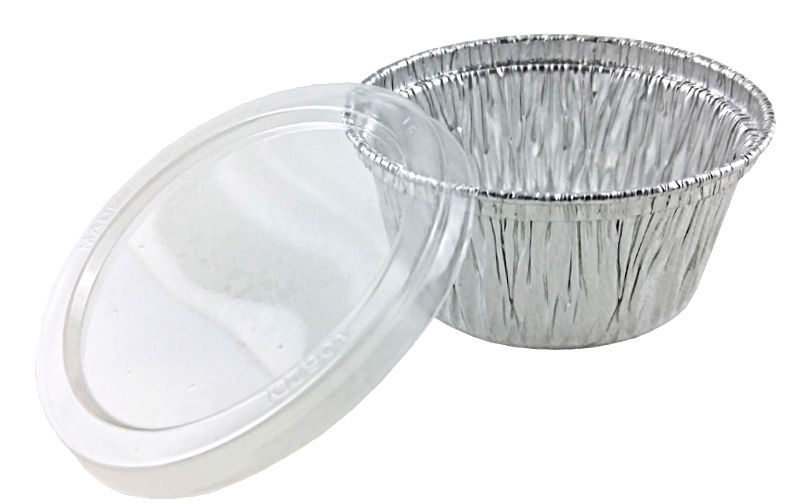 Handi-Foil 3½ oz. Aluminum Foil Utility Cup w/Clear Plastic Lid