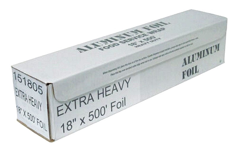 Crystalware Heavy-Duty Aluminum Foil, 18 x 500