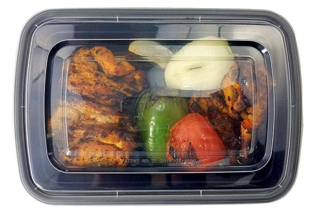 32 oz Rectangular 2-Compartment Take-out Container - ePackageSupply