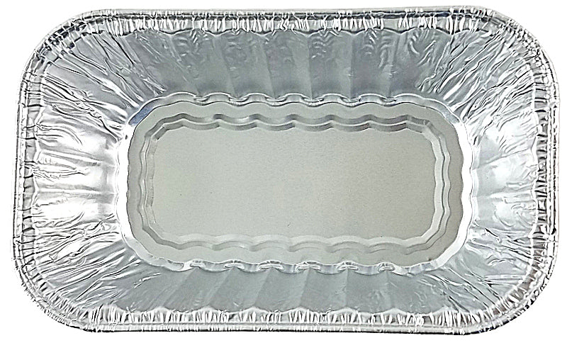 50 Pack Christmas Aluminum Foil Loaf Pans with Holiday Paper Lids
