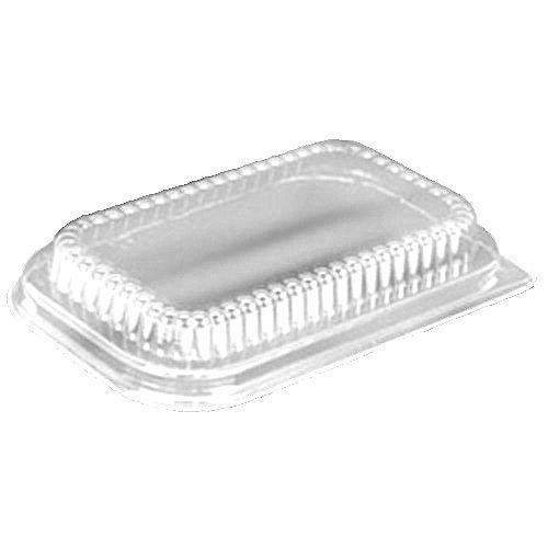 1 lb. Red Holiday Christmas Snowflake Aluminum Foil Small Mini Loaf / Bread  Baking Pans with Clear Dome Lids (Pack of 6 Sets)