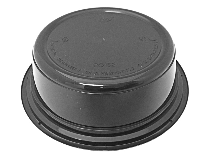 32 Oz BLACK 7 1/2 Round Microwavable Food Container Lid Heavy Plastic 450  CASE