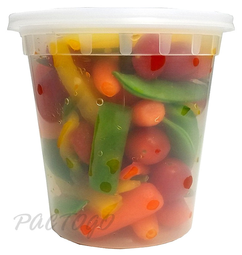 24 Ounce Glass Container w/Lid
