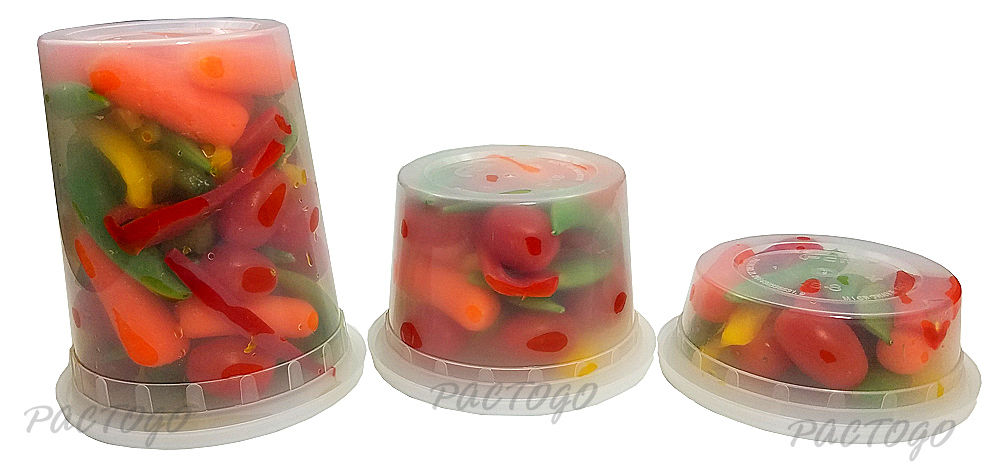 250 Pack] 4 oz Plastic Containers with Lids - Clear Jello - Import It All