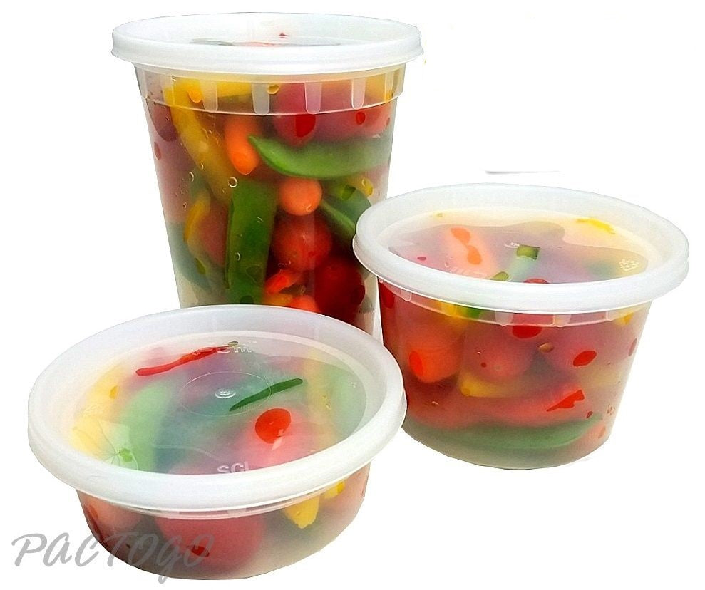 Deli Containers with Lids Set for Food To Go Soup Container 8 oz, 16 oz, 32  oz, 48 Sets - AliExpress