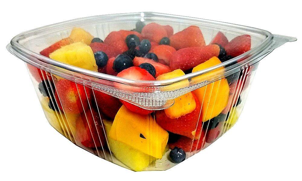 64 oz Salad To-Go Containers - Clear Plastic Disposable Salad