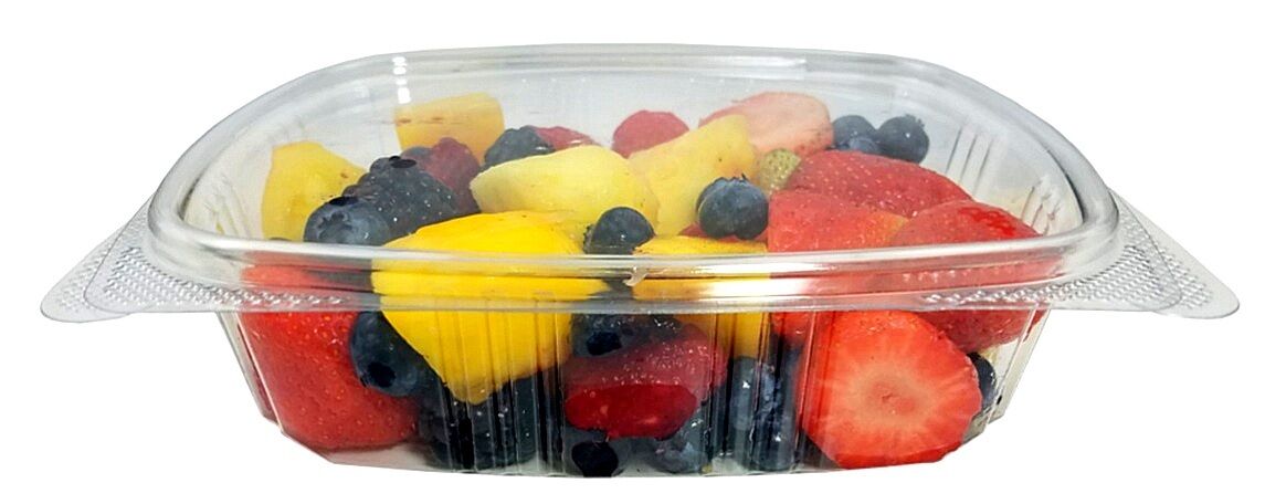 24oz PLA Hinged Lid Deli Container - 50/Pack