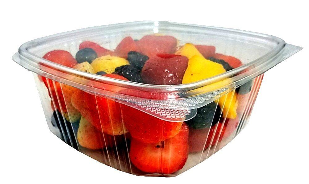 Fabri-Kal Recycleware 32 oz. PUNCHED Clear Round Deli Container 50ct.